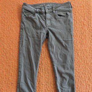American Eagle Outfitters AEO Super Stretch X Olive Jeggings